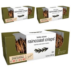lesley stowe raincoast crisps 穀物脆餅 迷迭香核桃口味, 150g, 3盒