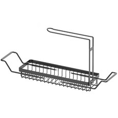 DND 水槽抹布洗滌器長度可調高端支架 L, 黑色, 1個