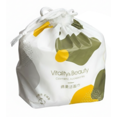 Vitality&Beauty 呵護棉柔潔面巾 SD-1852 20 x 20 cm 珍珠紋 285g, 白色, 1捲