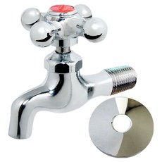 大型可分離蓋十字把手熱水水龍頭, 1個