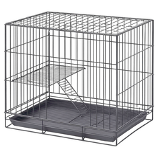 貓籠子家用貓別墅 裸籠, 61 x 42 x 50cm, 黑色, 1個