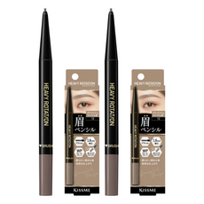 키스미 헤비로테이션 아이브로우 펜슬 0.09g, 12 그레이시 베이지, 2개