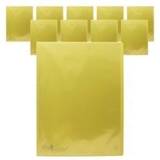 Munhwa Filing System PP 透明透明文件 A4 6p F427-7, 黃色的, 10片