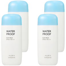 미샤 올 어라운드 세이프 블록 워터프루프 선 밀크 SPF50+ PA++++, 70ml, 4개