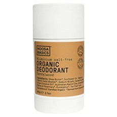 NOOSA BASICS 體香膏 檀香 60g 1瓶 有機成分 不含鋁鹽 男女適用, 1個