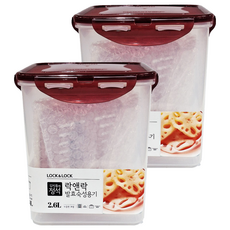 LocknLock 樂扣樂扣 醃漬專用提把保鮮盒, 2.6L, 2個