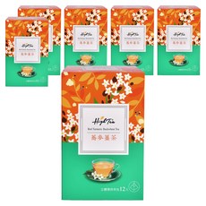 High Tea 紅薑黃蕎麥茶 立體環保茶包 嚴選台灣在地紅薑黃及老薑 烤焙焦香蕎麥 濃郁香氣 口感滑順 不辛辣, 2.2g, 12包, 6盒
