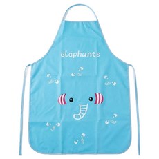 레오빈스 미술용 방수 프리미엄 앞치마, 코끼리