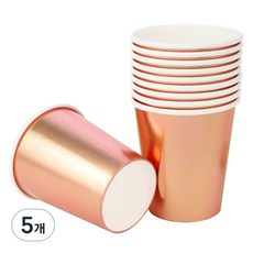 金屬派對杯 玫瑰金 240ml, 30入, 5個