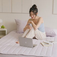 아망떼 뉴데이즈 먼지없는 무소음 침대패드, 라벤더