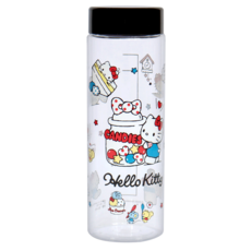OTTO 崴昇 Hello Kitty 凱蒂貓 Tritan 輕漾隨身水瓶 KS-7260C 直徑6.9 x 20cm 瓶口5.5cm, 糖果款 透明色, 600ml, 1個