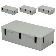 cablemanager 延長線收納盒, 薄荷灰, 4個