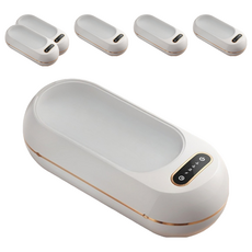 ibits W100 超音波眼鏡清洗機 牛奶白, 6個, 350ml