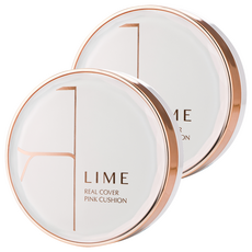 LIME COSMETIC 真實遮瑕粉紅氣墊粉底 20g, 20號(粉米色), 2個