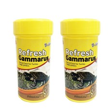 샘아쿠아 감마루스 거북이 사료, 250ml, 2개