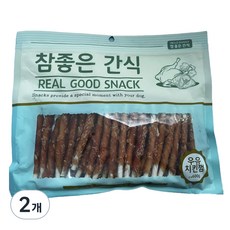 참좋은간식 강아지 건조간식, 우유치킨껌, 600g, 2개