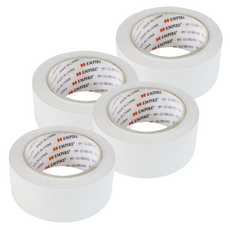 Empire 工業用雙面膠帶 48mm x 30m, 白色 半透明, 4入