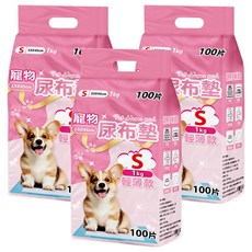 咕沛日常 寵物尿布墊 輕薄款, 100片, 3包