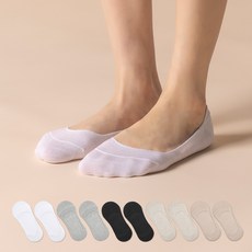 SOCKSHOP 女款素色隱形襪組 10雙