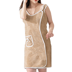 扣環式浴袍, 卡其色, 1個