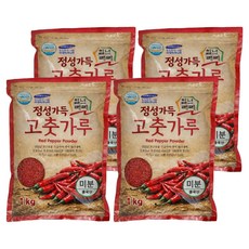 일년래래 중국산 미분용 고춧가루, 1kg, 4개