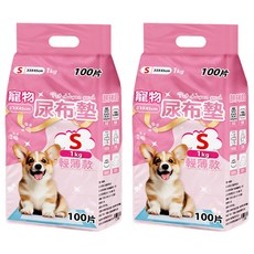 咪咪購物 寵物尿布墊 輕薄款, 100片, 2包