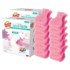 스카치브라이트 향기톡톡 크린스틱 플러스 변기 청소솔 리필 12p, 라벤더, 2개