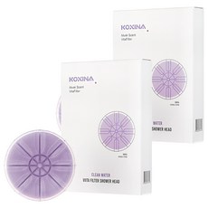 KOXINA 維他命蓮蓬頭過濾器替換濾芯, 麝香, 2個