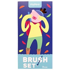 mideer 筆刷套裝7件組 3歲以上, 不適用, 1組