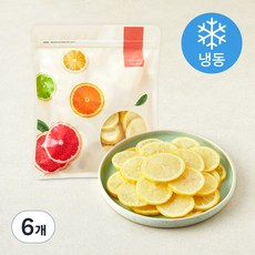 레몬 슬라이스 (냉동), 500g, 6개