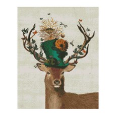 Play about 帽子 DIY 珠寶十字繡套組 40 x 50cm, 混色