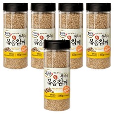 BokineMeokgeori 罐裝烘焙全芝麻, 100g, 5個