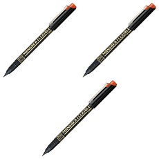 Kuretake 日本吳竹 ZIG 漫畫勾邊筆 細字 CNMF-065, 咖啡色, 3支