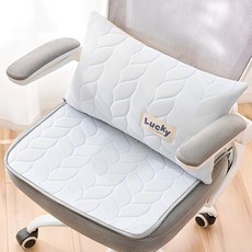 冰絲乳膠涼感腰枕防滑坐墊 坐墊45cmx45cm 腰枕30cmx50cm 幸運淺藍