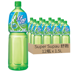 Super Supau 舒跑 運動飲料, 補充水分、電解質, 低納、零脂肪, 添加維他命C, 1.5L, 12瓶