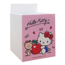 U-House 樺新 Sanrio 三麗鷗 磁吸式木製收納盒 附黏貼式磁鐵片, 美味蘋果粉色 + 白色, 1個