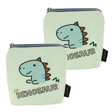 semoms 卡通保溫保冷袋 2入, 恐龍 綠色