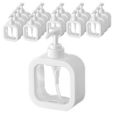 아리코 펌프 디스펜서 리필용기 500ml, 화이트, 18개