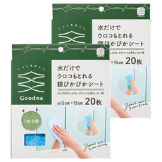 R-house 家事雜舖 鏡面去汙兩用清潔巾, 2個, 20個裝