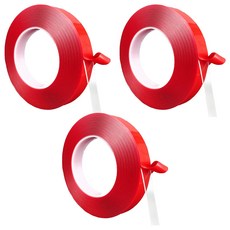 透明壓克力泡棉雙面膠帶 2.5cm x 10m x T 0.8mm, 3個