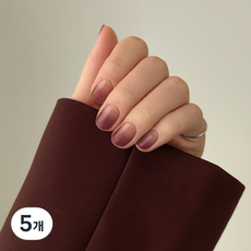젤리팝 디자인 셀프 네일 아트 그라데이션 네일스티커 TS, 5개, 13 와인소울