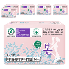 OCBON 本恩 護墊, 一般型(15.5cm), 34片, 6包