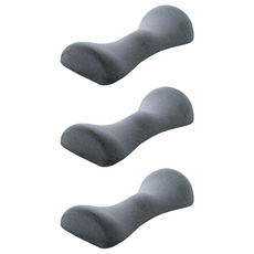 NORMAL LIFE 正確睡眠記憶棉腰枕, 3個, 灰色
