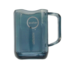 日本SP SAUCE 可立牙刷 380ml方型漱口杯 Set (水藍色+灰色), 水藍色 + 灰色, 1組