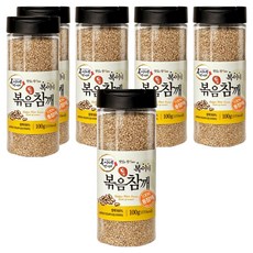 BokineMeokgeori 罐裝烘焙全芝麻, 100g, 6個