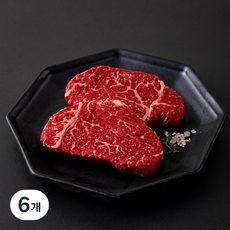 한우맘 한우 안심 1++등급 (7) 구이용 (냉장), 6개, 200g