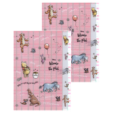 sun-star 小熊維尼95週年 L型A4資料夾, 草莓款, 2個