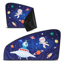 어반카 자석형 차량 햇빛가리개 트라이앵글형, 우주여행, 2개