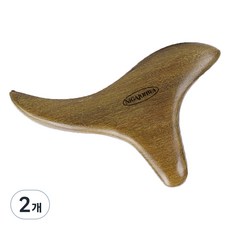 NIGAJOHWA 木製按摩刮痧工具 T字型, 單一顏色, 2個
