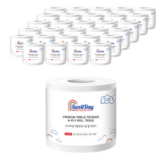 SwellDay 高級獨立包裝4層捲筒衛生紙, 6套, 12捲, 23m